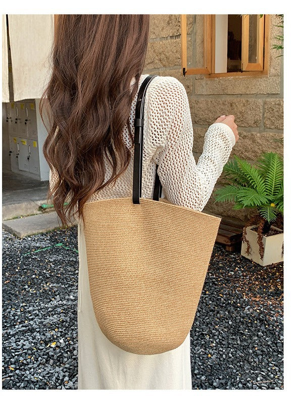 Women's Straw Summer Niche Designer Model Portable Beach Bags