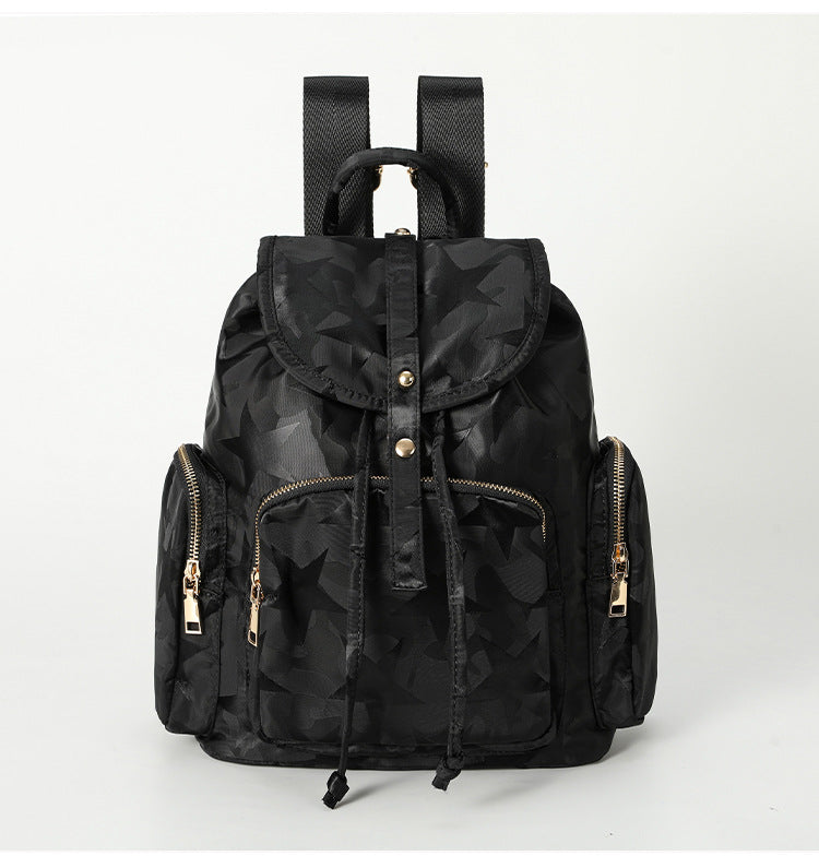 Women's Nylon Waterproof Flip Versatile Large Capacity Backpacks