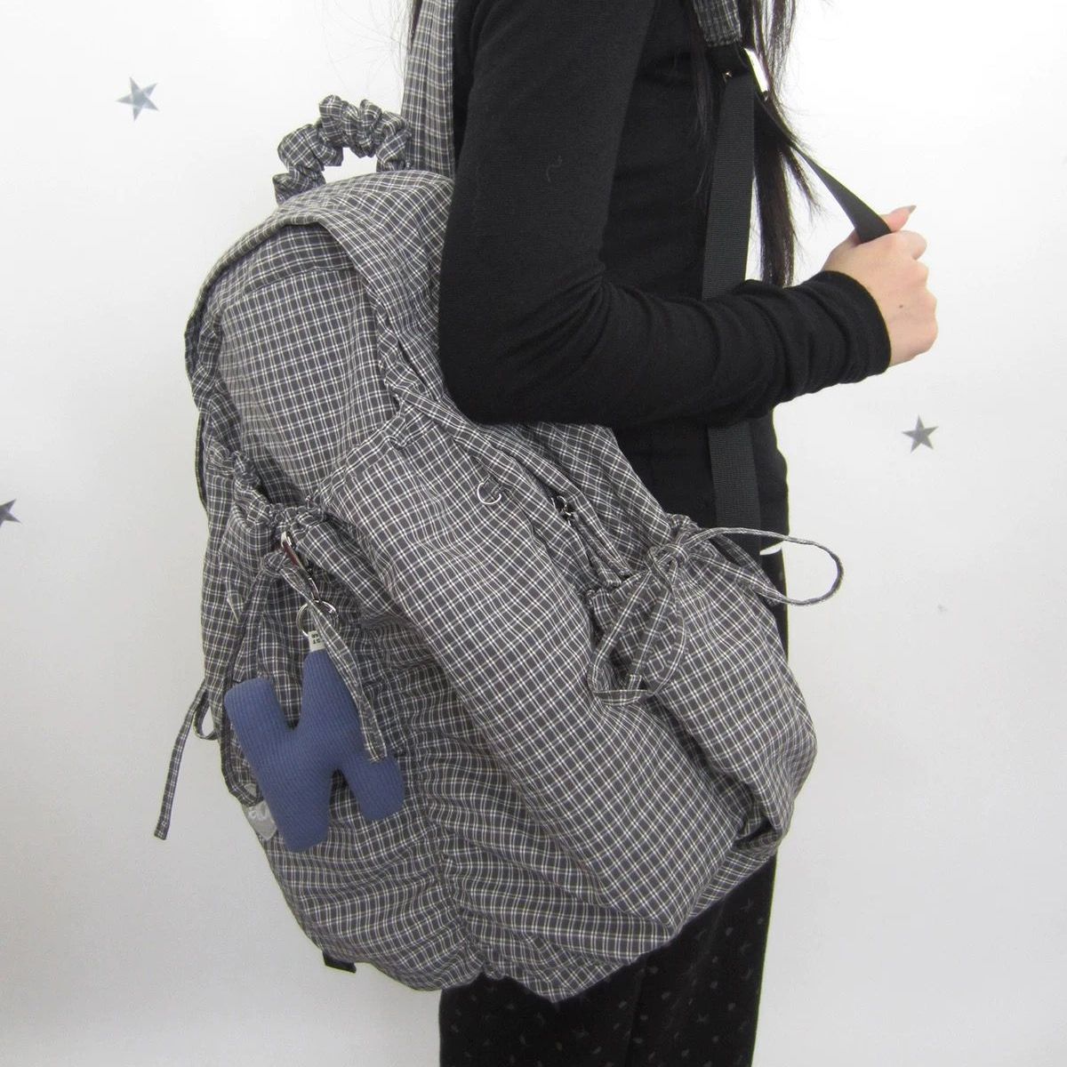 Millennium Style Checked Female Large Capacity Versatile Leisure Backpack