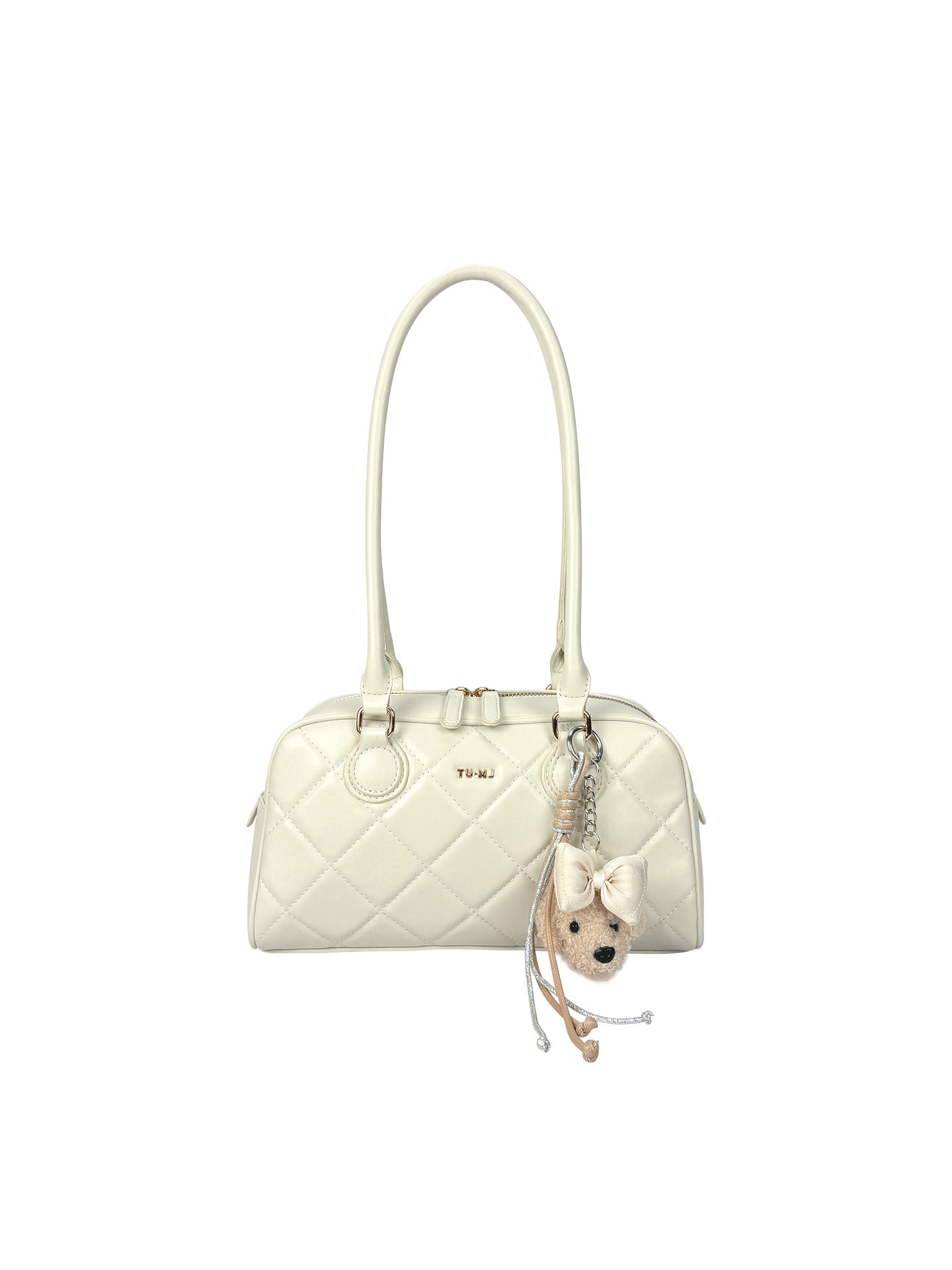 Women's Style Flower Moment Underarm Rhombus Boston Women's Shoulder Bag