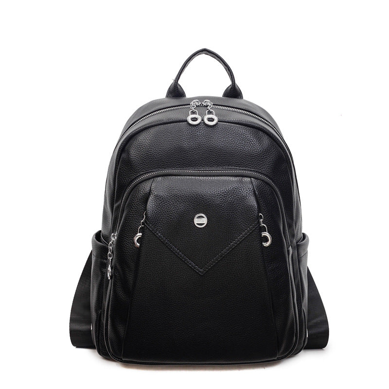 Women's Fashion Korean Soft Leather Textured Women's Backpack