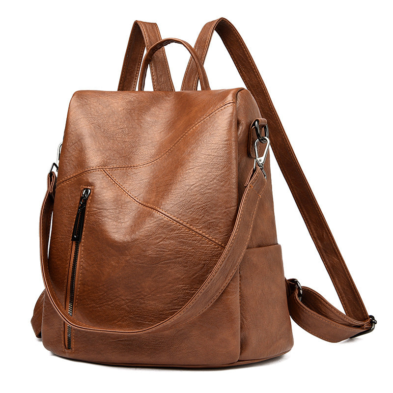 Cool Popular Comfortable High-grade Stitching Sheepskin Women's Backpack