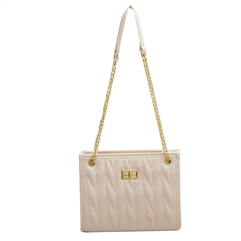 Women's Rhombus High Quality Summer Fashion Chain Personality Tote Bag