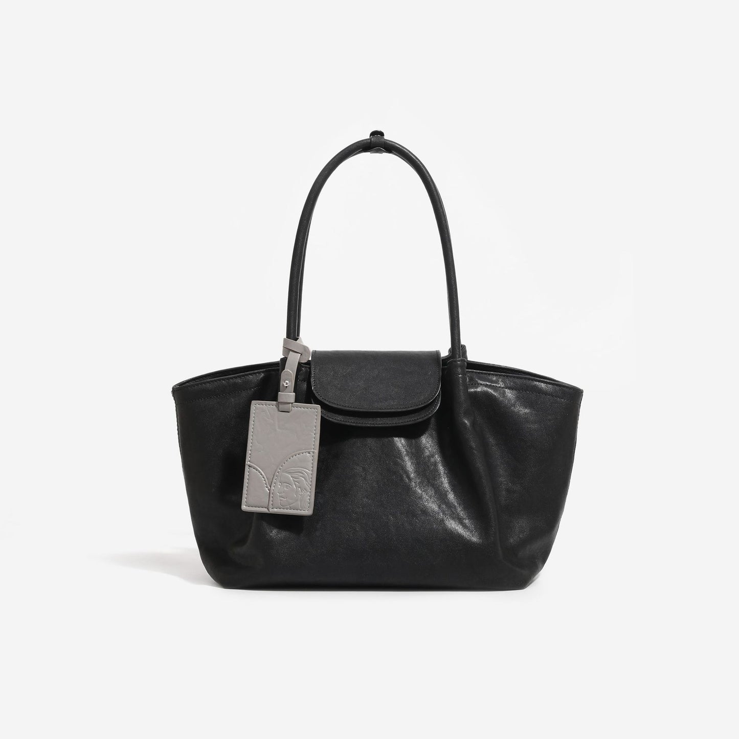 Leather Niche Black Large Capacity Totes Bags