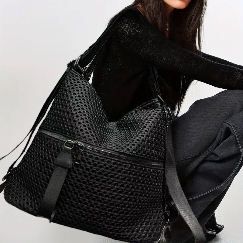 Women's Fashion Mesh Nylon Large Capacity Trendy Bags