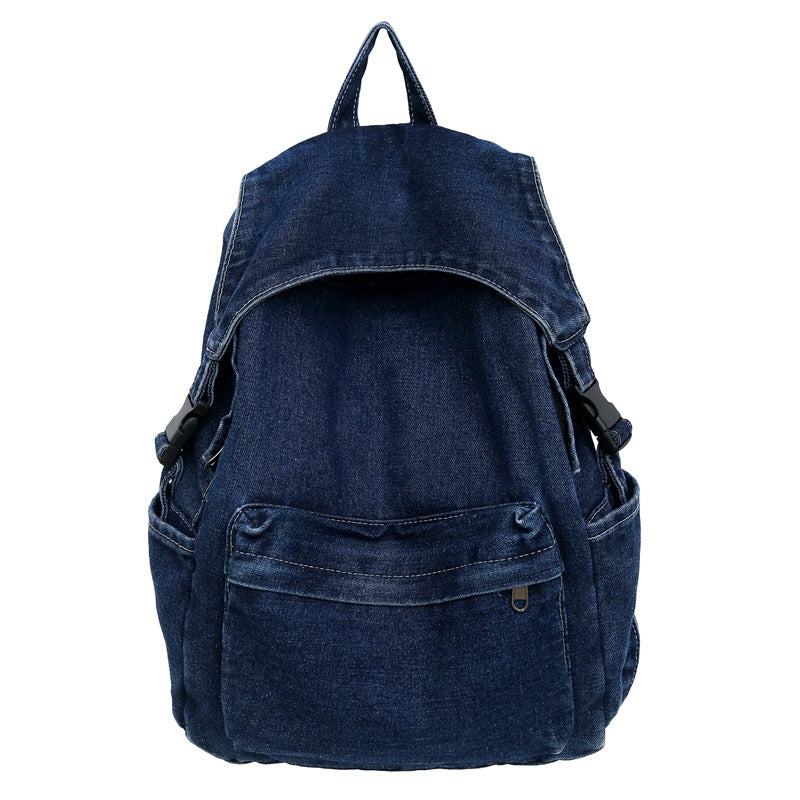 Women's Idle Style Draping Retro Denim Large Capacity Mori Bags