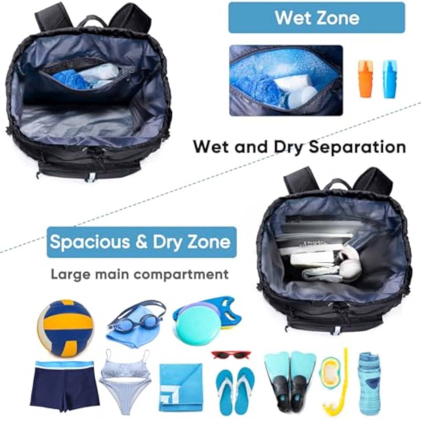Comfortable Drawstring Large Capacity Unisex Simple Backpacks