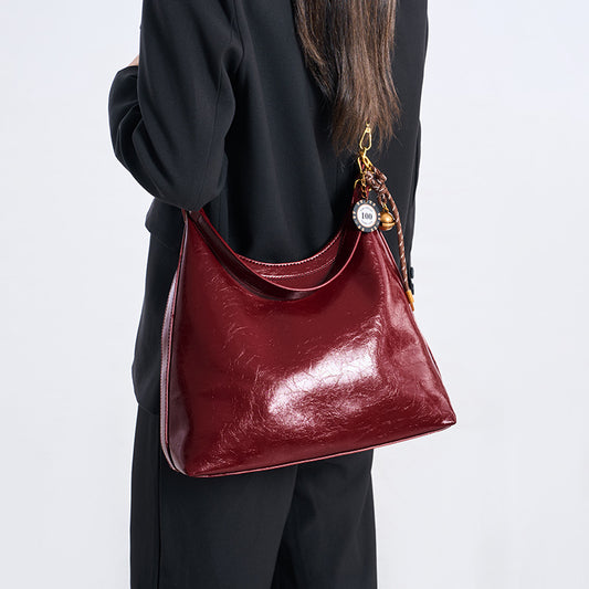 Women's Soft Leather Wedding Large Capacity Bridal Light Women's Shoulder Bag