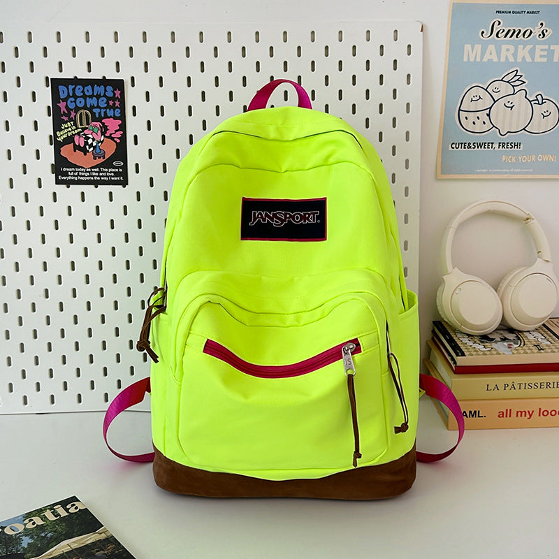 Women's & Men's Fashion Lightweight Solid Color For Junior Women's Backpack