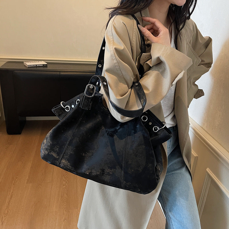 Pretty Women's Large Capacity Underarm Commuter Tote Bag
