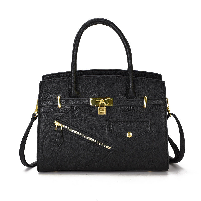 Large Capacity Platinum Simple Easy Matching Women's Handbag