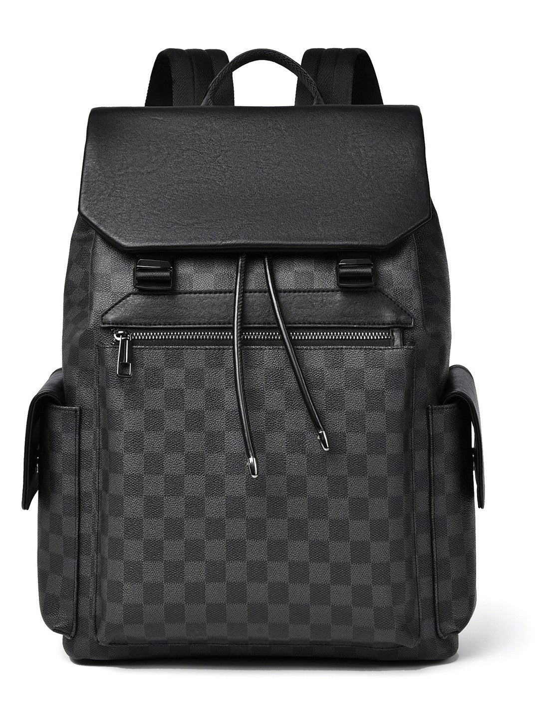 Men's Fashion Large Capacity Plaid Minimalist Printable Business Backpack