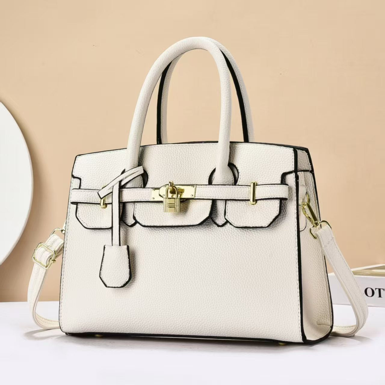 Women's Pattern Light Luxury Simple Solid Color Texture Advanced Large Capacity Bags