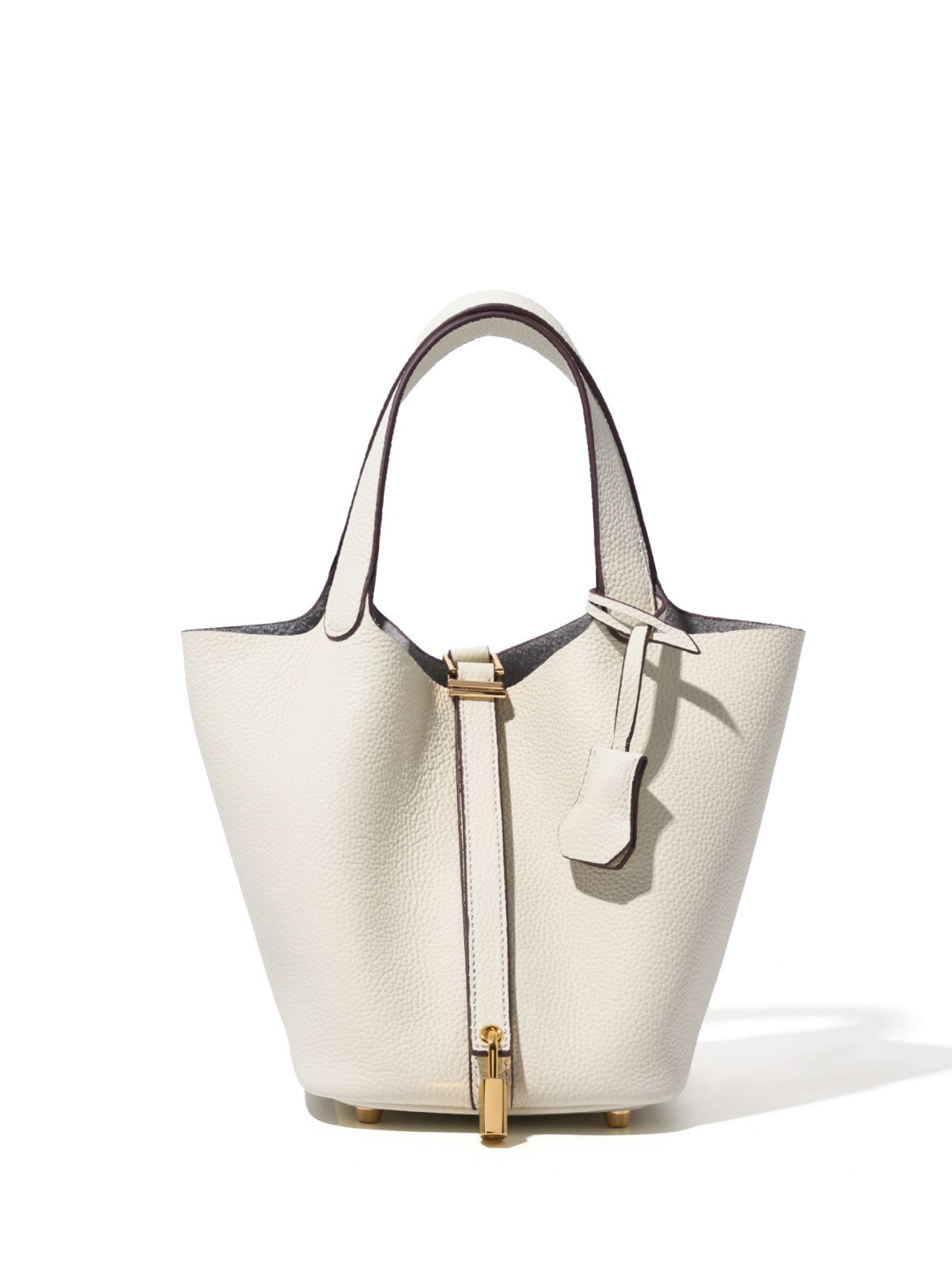 Classic First Layer Cowhide Vegetable Basket Light Luxury High-grade Genuine Women's Messenger Bag