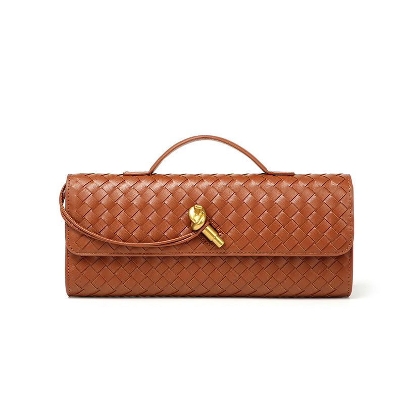 Woven Baguette Niche Advanced Horizontal Hand Holding Women's Shoulder Bag
