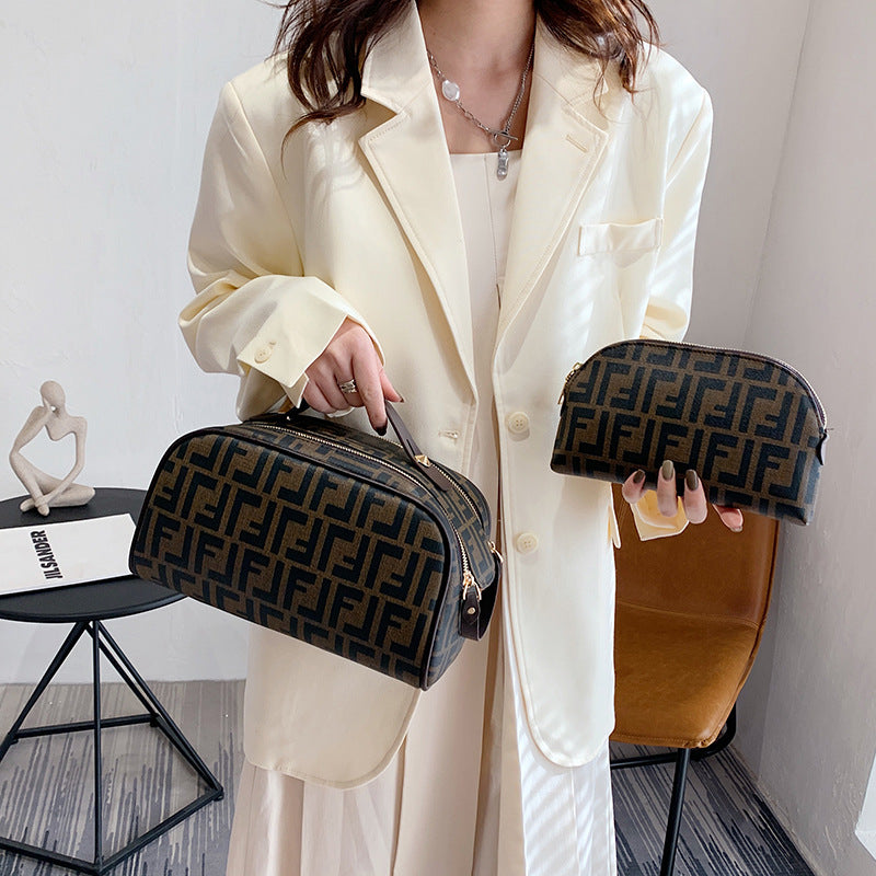 Printed Lettered Make-up Size Mother Portable Bags