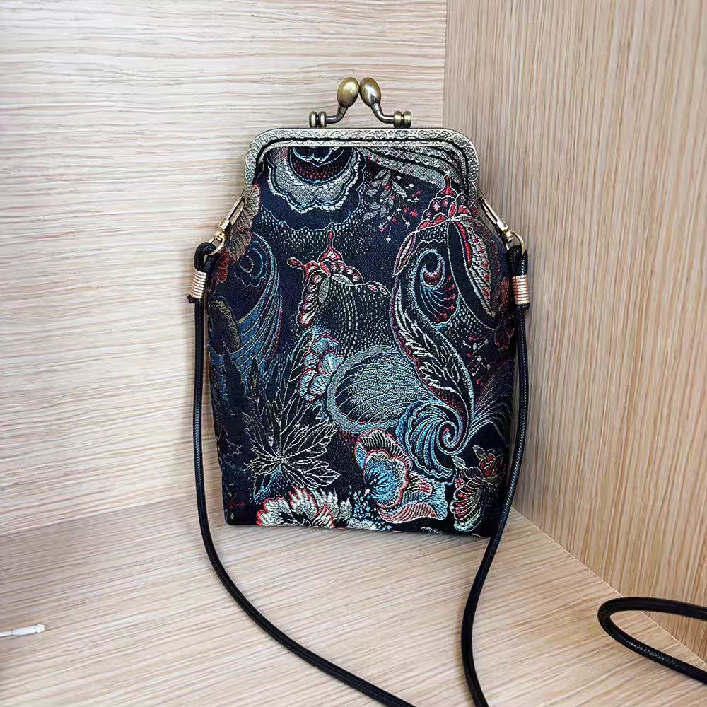 Women's Handmade Chinese Style Cheongsam Skirt Vintage Change Frame Purses