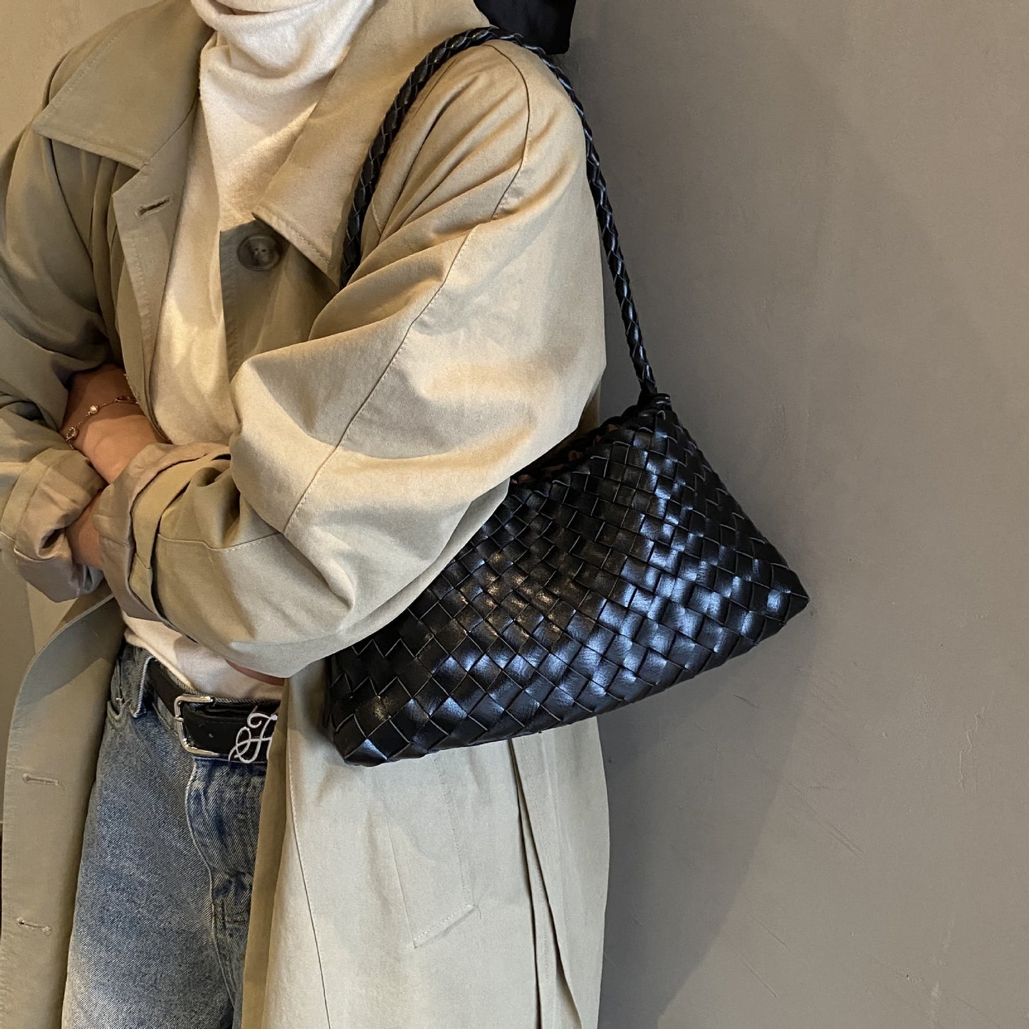 Minority Commuter Hand-woven French Vacation Vegetable Women's Shoulder Bag