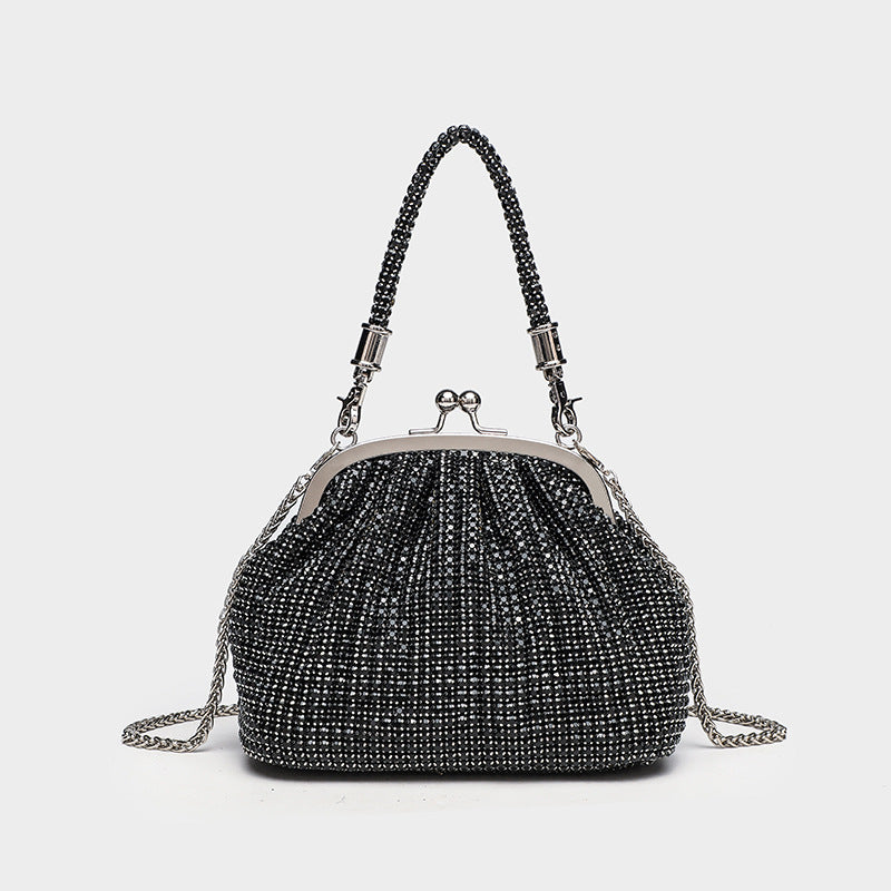 Women's Diamond Studded Hand Dinner Shiny Rhinestone Women's Messenger Bag