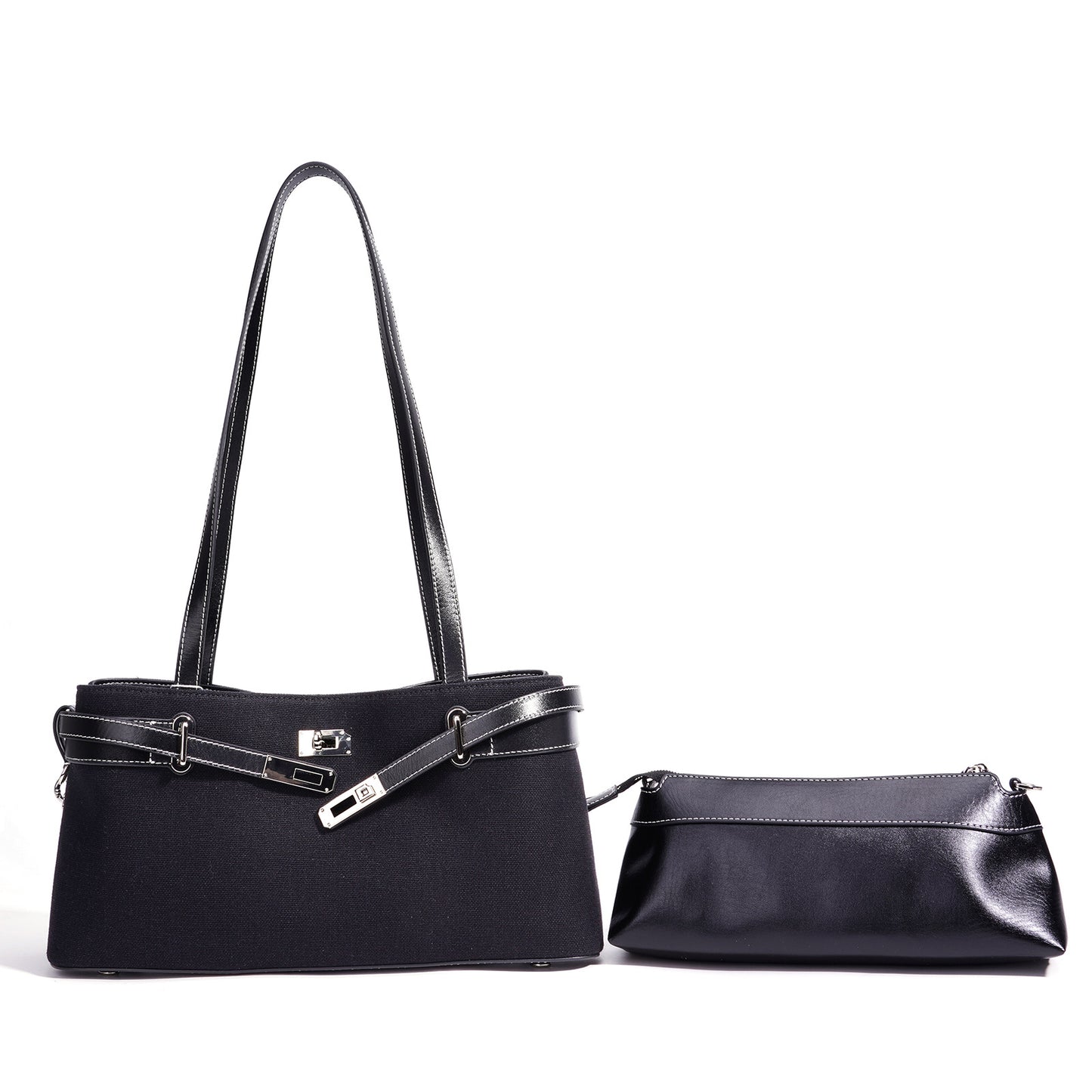 Niche Linen Versatile Underarm Korean Style Large Women's Shoulder Bag