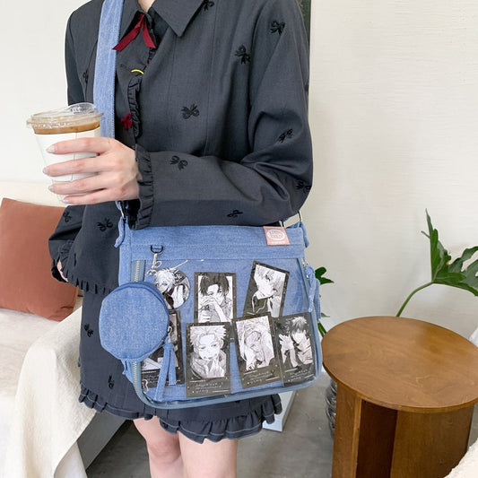 Cartoon Sweet Cool Style Secondary Denim Bags