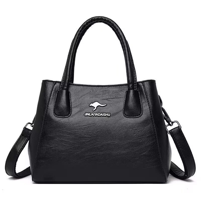 Women's Soft Leather Fashion Portable Mom Large Bags