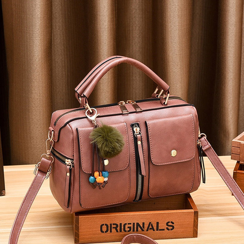 Stylish Women's Fashion Trendy Leather Pillow Shoulder Bags