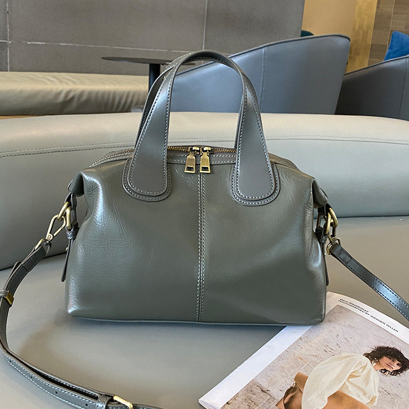 Women's Vegetable Tanning Leather High Sense Vintage Women's Handbag