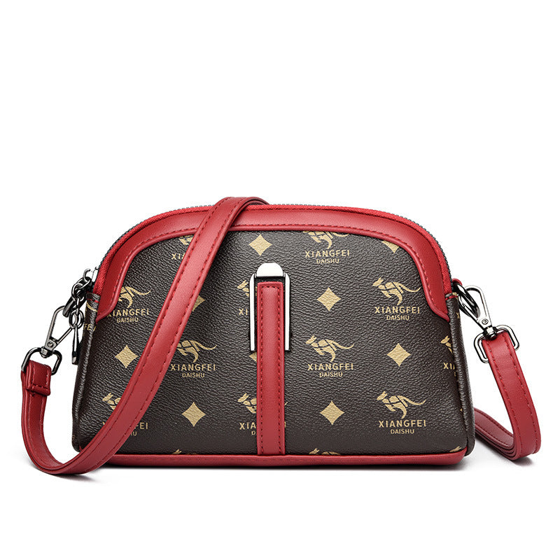 Casual Women's Fashionable Printed Mother Shell Women's Messenger Bag