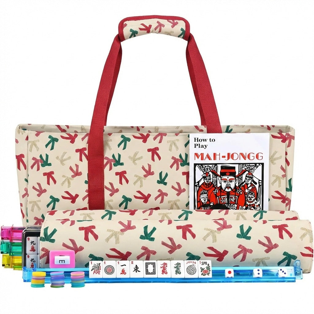 American Mahjong Set Large Capacity Three-piece Multifunctional Makeup Bag