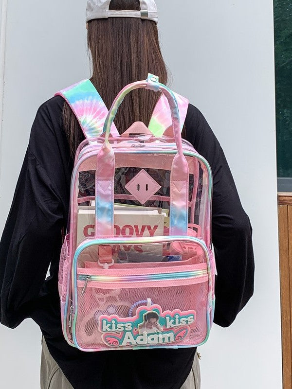 Transparent Lightweight Stadium Activity Waterproof Rucksack Large Leisure Backpack