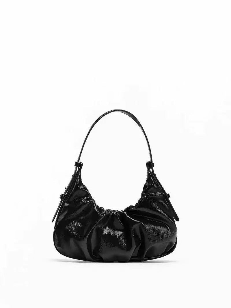 Women's Autumn Floral Effect Retro Red Portable Underarm Bag