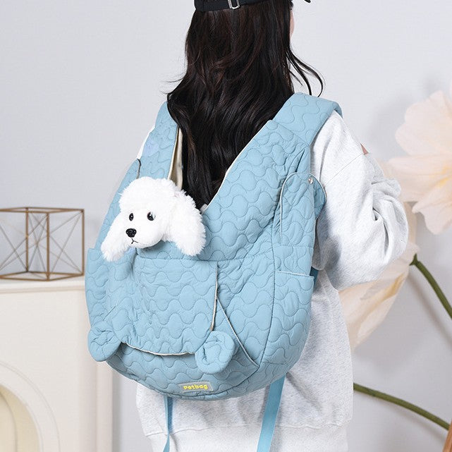 Riding Out Pet Dog Quilted Portable Easy Foldable Leisure Backpack