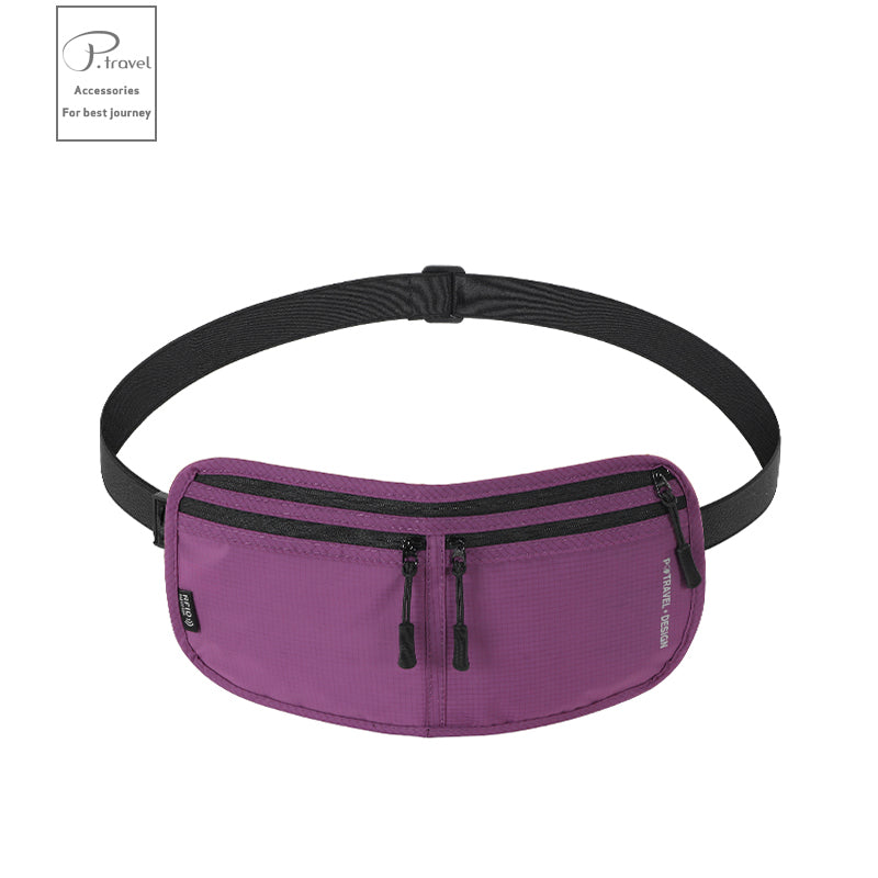 Women's & Men's Swiping Lightweight Passport Cell Storage Sport Waist Bag, Accessory Bag