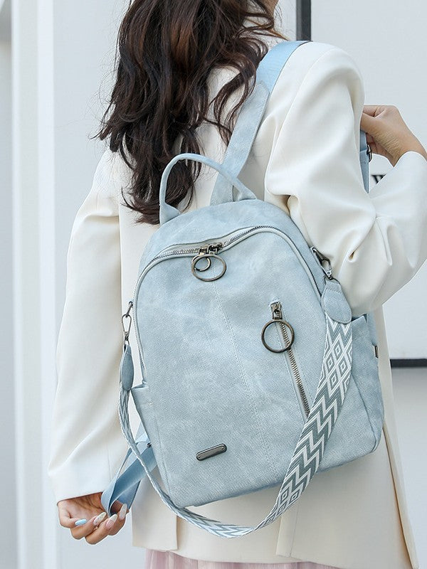 Women's Soft Leather Summer Retro Korean Style Large Capacity Women's Backpack