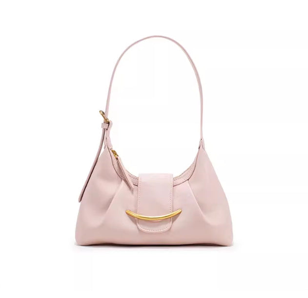Minimalist Underarm Niche Genuine Leather Dumpling Tote Bag