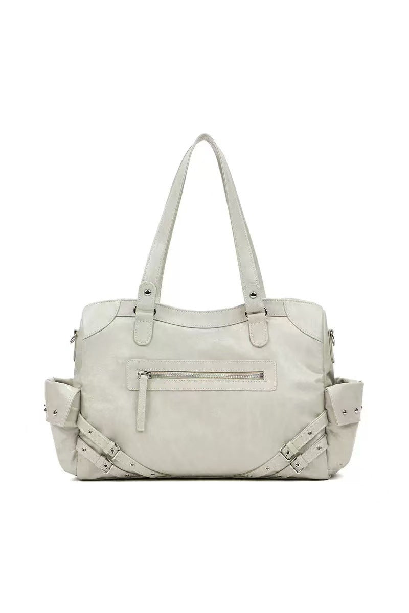 Pretty Design Fashion Rivet Commuter Motorcycle Underarm Bag