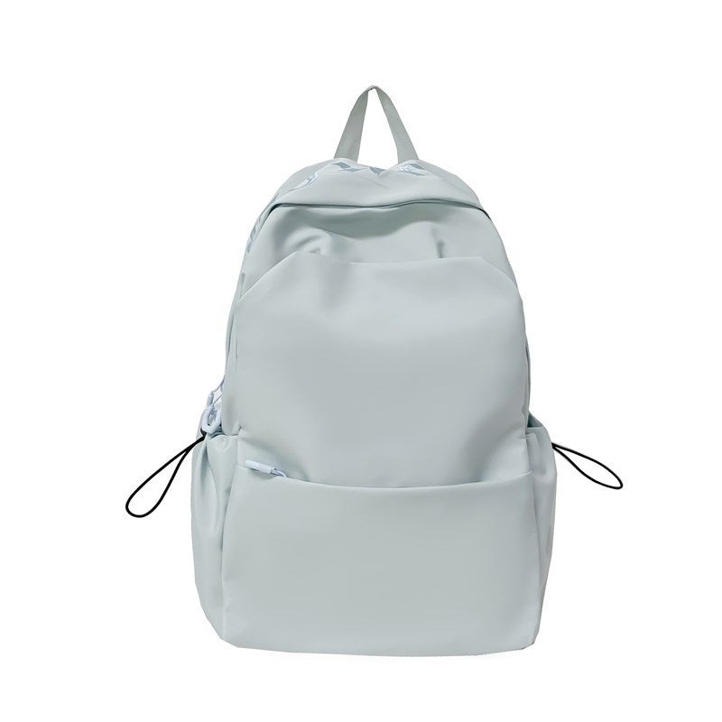College Cute Pure Color Versatile Large Capacity Leisure Backpack