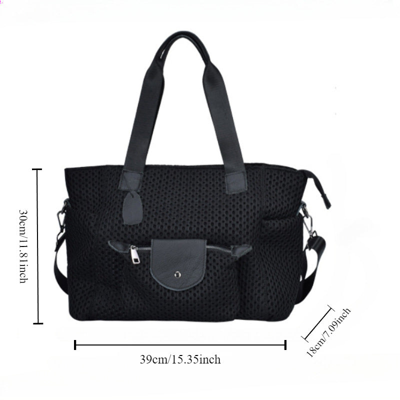Women's Korean Lightweight Short-distance Mesh Large Capacity Shoulder Bags
