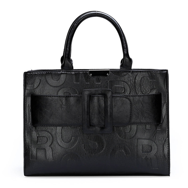 Women's Letter Pattern Three-piece Portable Embossed Bags