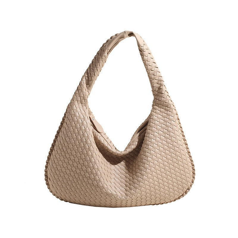 Women's Crescent Hand-woven Portable Dumpling Fashion Style Women's Handbag