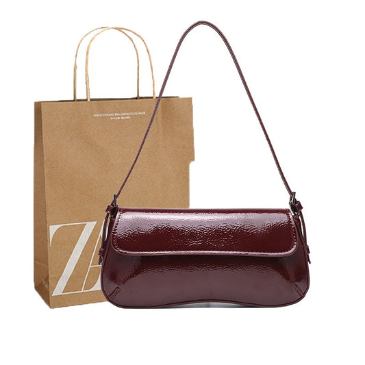 Baguette Spring Idle Style Fashion Simple Commute Flip Underarm Bag