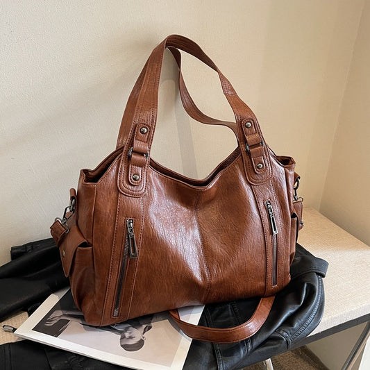 Women's Commuter Retro Large Capacity Fashion Simple Women's Messenger Bag