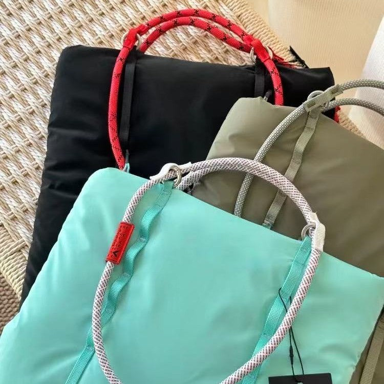Women's & Men's Cow Cargo Nylon Portable Tote Bags