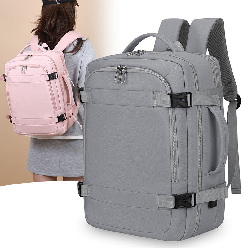 Pretty Leisure Commute Solid Color College Business Backpack