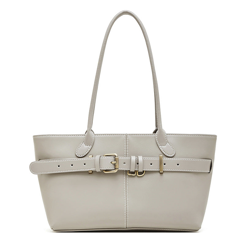 Women's Genuine Leather Winter Niche Commuter Vegetable Women's Shoulder Bag