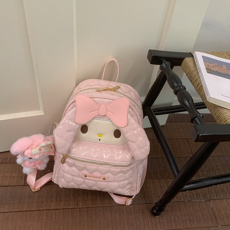 Korean Plaid Clow Large Capacity Checked Women's Backpack
