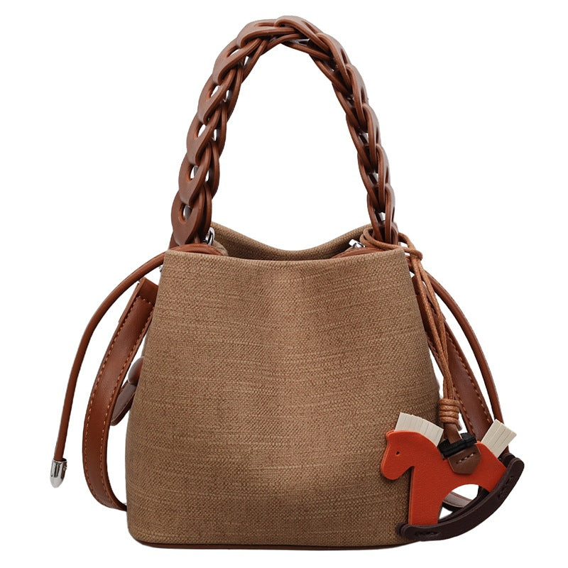 Niche Summer Retro Simple Western Style Portable Vegetable Bags