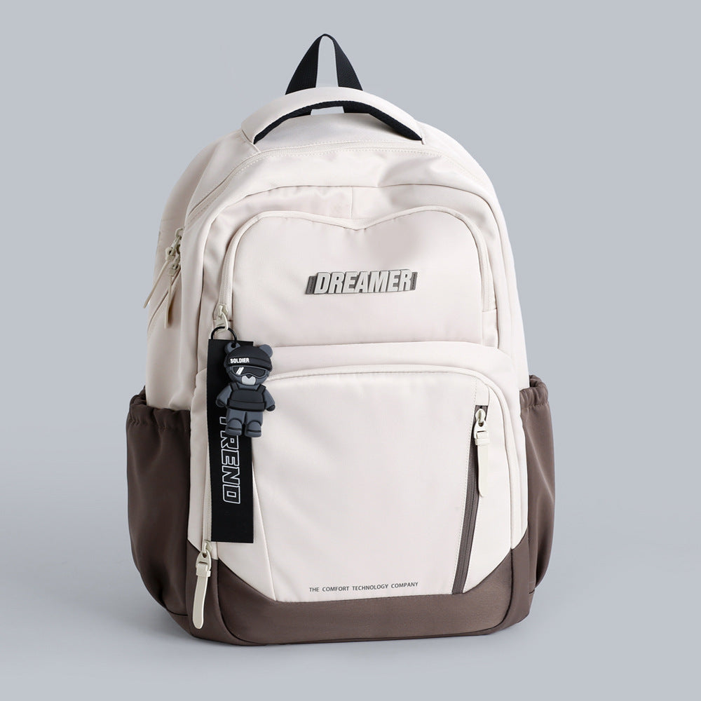 Men's Fashion Trendy Early High College Large Capacity Versatile Leisure Backpack