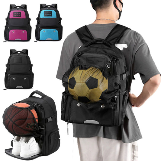 Women's & Men's Basketball Waterproof Football Large Capacity Independent Shoe Sports Backpack
